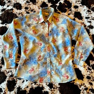 Vintage Wrangler Snap Size L